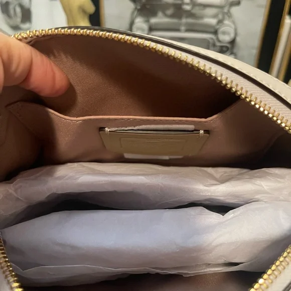 NWT Coach Handbag Madi Crossbody With Ladybug Floral Print Gold. Retail $400. - Picture 9 of 13